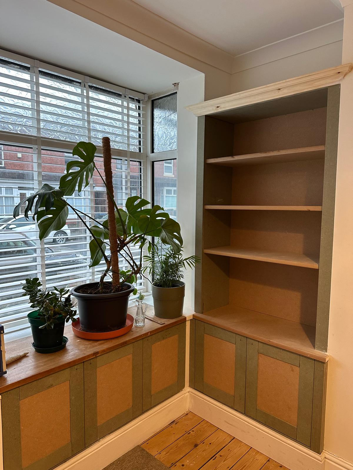 Corner Built-in Shelving