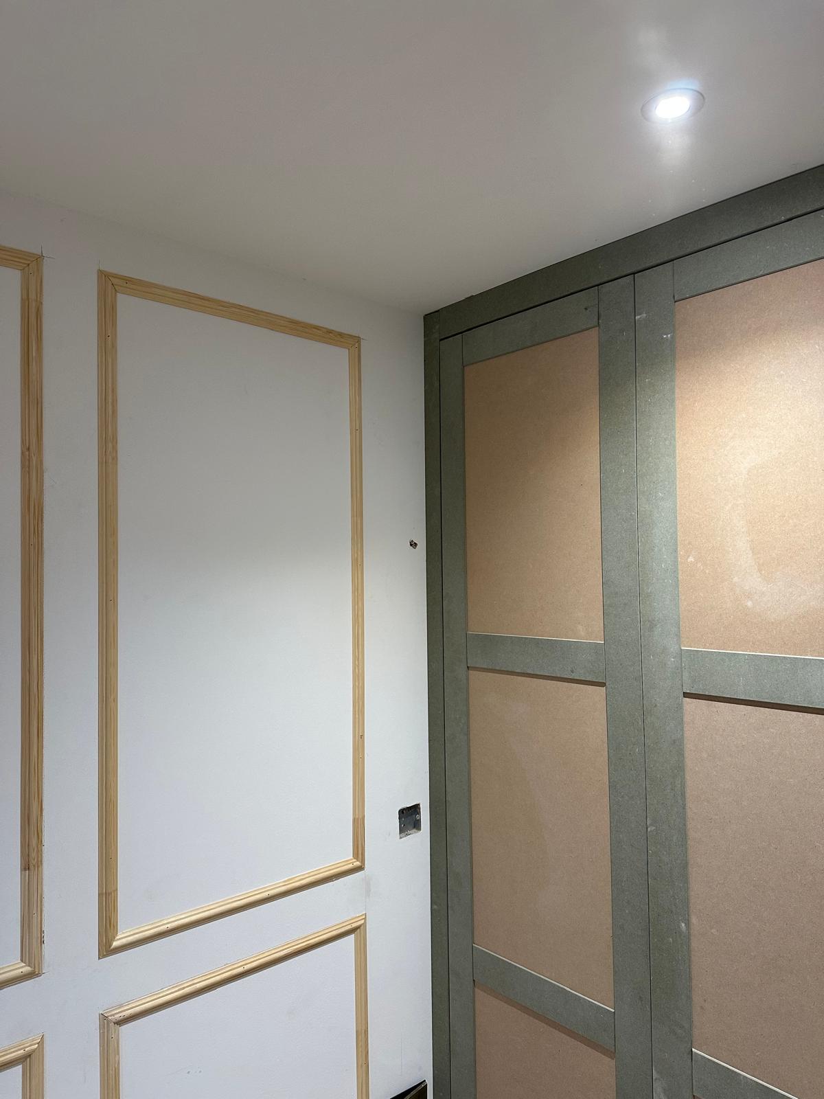 Fitted Wardrobe with Glass Panels