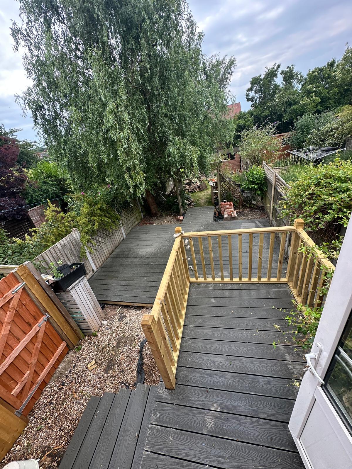 Timber Decking with Steps